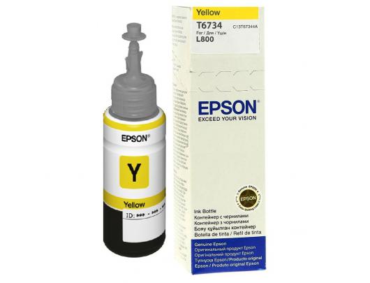 Rašalo kasetė Epson T6734 bottle 70ml, Yellow
