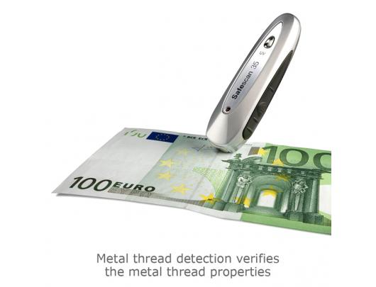 Banknotų tikrinimo įrenginys SAFESCAN 35 Grey Banknotes, ID documents Number of detection points 3