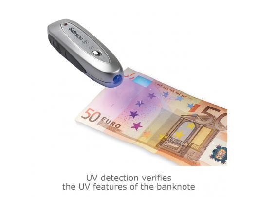 Banknotų tikrinimo įrenginys SAFESCAN 35 Grey Banknotes, ID documents Number of detection points 3