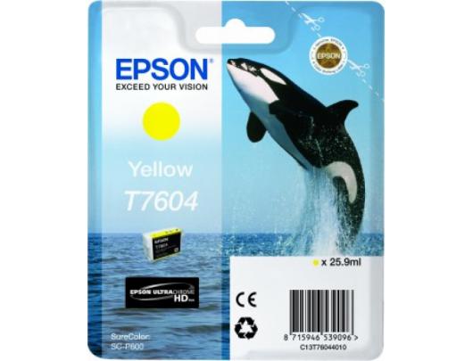 Rašalo kasetė Epson T7604, Yellow