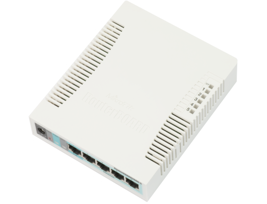 Komutatorius MikroTik Switch RB260GS 10/100/1000 Mbit/s, Ethernet LAN (RJ-45) ports 5, SFP ports quantity 1, Desktop, POE-in