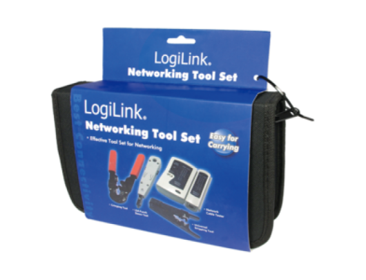Tinklo įrankių rinkinys Logilink Network tool/tester kit Su krepšiu