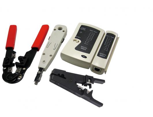 Tinklo įrankių rinkinys Logilink Network tool/tester kit Su krepšiu
