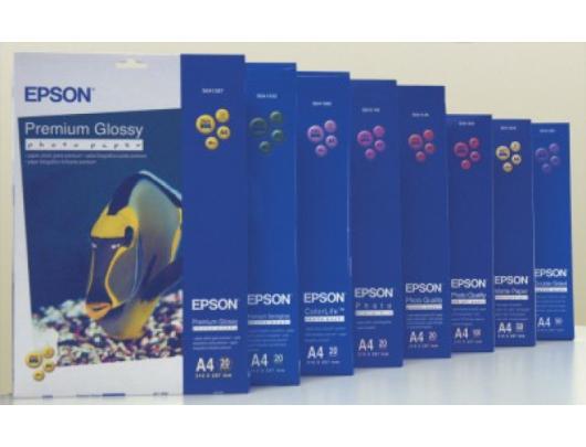 Foto popierius Epson Premium Semigloss Photo Paper, DIN A4, 251g/mÂ², 20 Sheets A4