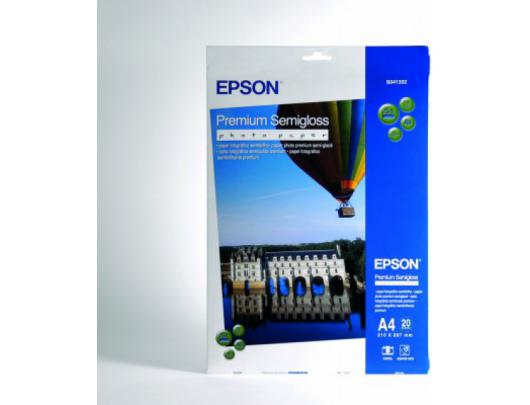 Foto popierius Epson Premium Semigloss Photo Paper, DIN A4, 251g/mÂ², 20 Sheets A4