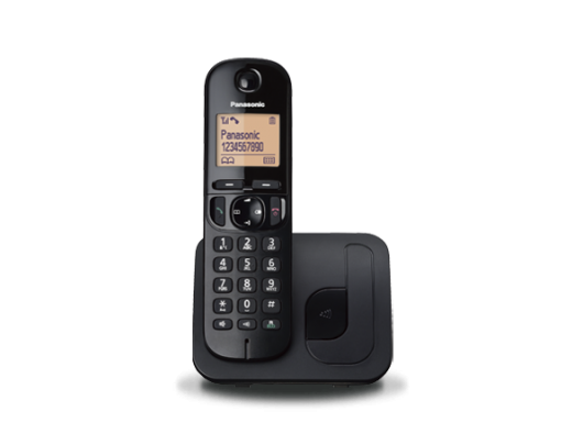 Telefonas Panasonic Cordless KX-TGC210FXB Built-in display Caller ID Black Phonebook capacity 50 entries Speakerphone