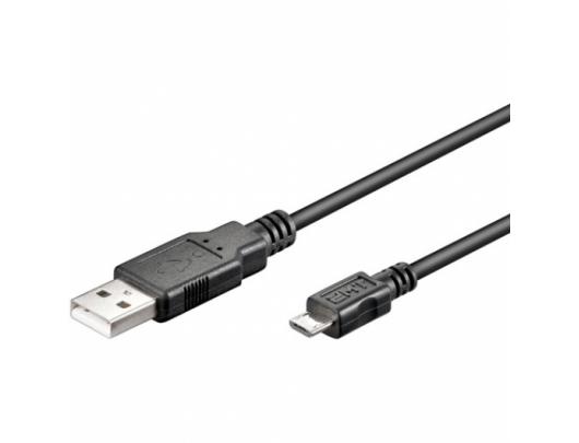 USB kabelis Logilink 5 pin Micro-USB Type B 4 pin USB Type A Juodas 1.8 m
