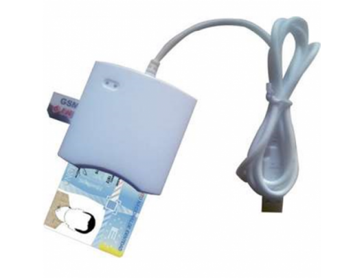 ID kortelių skaitytuvas Transcend SMART CARD READER USB PC/SC N68 White