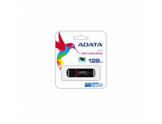 USB raktas ADATA | UV150 | 128GB | USB 3.0 | Black
