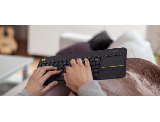 Klaviatūra Logitech K400 Plus 920-007145 DK, belaidė