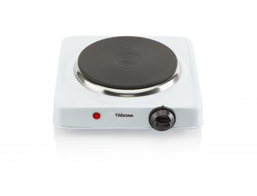 Viryklė Tristar Free standing table hob KP-6185 Number of burners/cooking zones 1, Rotary, Black, White, Hot plate, Electric
