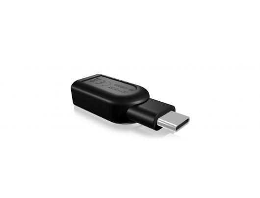 USB adapteris Raidsonic ICY BOX Adapter for USB 3.0 Type-C plug to USB 3.0 Type-A interface Black