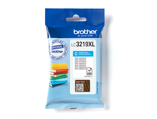 Rašalo kasetė Brother Super High Yield LC3219XLBK Cyan