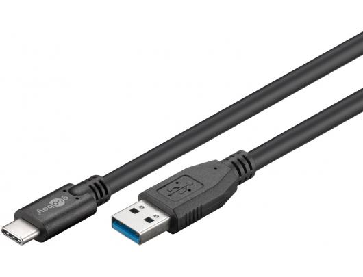 Kabelis Goobay Sync & Charge Super Speed 73141 3 m, Black, USB 3.0 type A (male), USB -C