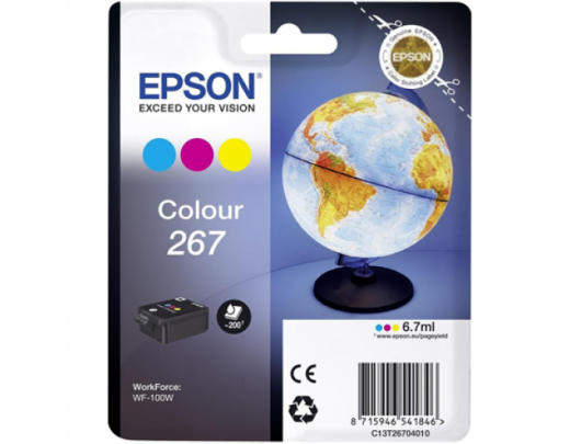 Rašalo kasetė Epson 267 Tri-colour , Cyan, Magenta, Yellow