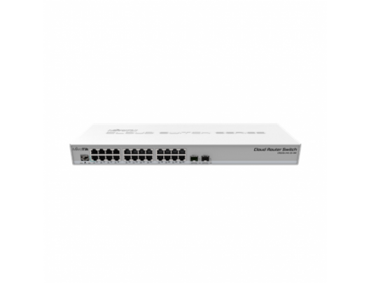 Komutatorius (Switch) MikroTik Cloud Router CRS326-24G-2S+RM Managed L3