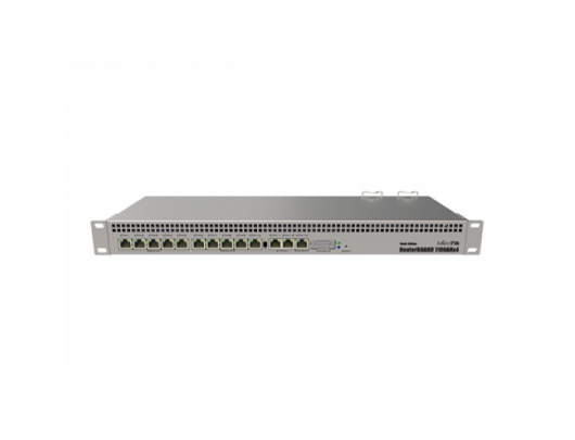 Komutatorius (switch) MikroTik Router Switch RB1100AHx4 Dude Edition 10/100/1000 Mbit/s, Ethernet LAN (RJ-45) ports 13, 1 GB, Rack mountable, 2x M.2, 2x SATA3, Web Management, 13, Dual Redundant, Quad Core 1.4GHz