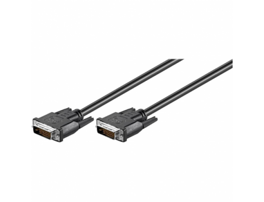 Kabelis Goobay DVI-D FullHD cable Dual Link nickel plated DVI cable Black 1.8 m