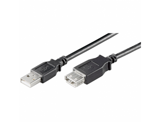 USB kabelis Goobay 93600 USB 2.0 Hi-Speed extension cable USB 2.0 male (type A), USB 2.0 female (type A), 3 m, Black