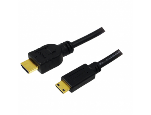Kabelis Logilink HDMI to Mini HDMI High Speed CH0021 HDMI Cable, Black, 1 m