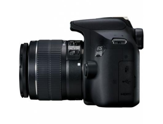 Fotoaparatas Canon EOS 2000D 18-55 IS II EU26 SLR Camera Kit, Megapixel 24.1 MP, Image stabilizer, ISO 12800, Display diagonal 3.0 ", Wi-Fi, Video re
