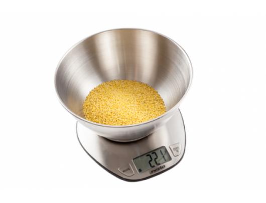 Virtuvinės svarstyklės Mesko Kitchen Scale MS 3152 Maximum weight (capacity) 5 kg, Graduation 1 g, Display type LCD, Stainless steel