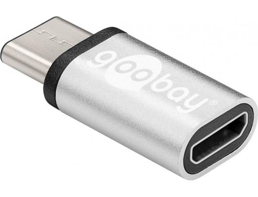 USB adapteris Goobay USB-C to USB 2.0 Micro-B adapter 56636 USB Type-C, USB 2.0 Micro female (Type B), Grey