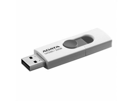 USB raktas ADATA UV220 32GB USB 2.0 White/Gray