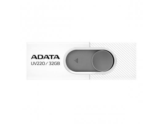 USB raktas ADATA UV220 32GB USB 2.0 White/Gray