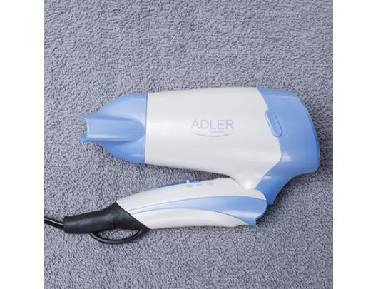 Plaukų džiovintuvas Adler Hair Dryer AD 2222	 Foldable handle, 1200 W, White/blue