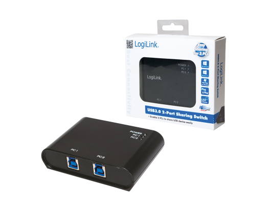 USB adapteris LOGILINK UA0216, USB 3.0 Switch 2-Port