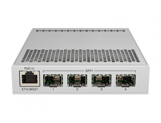Komutatorius (Switch) MikroTik Switch CRS305-1G-4S+IN PoE 802.3 af and PoE+ 802.3 at, Managed, Desktop, 1 Gbps (RJ-45) ports quantity 1, SFP+ ports quantity 4