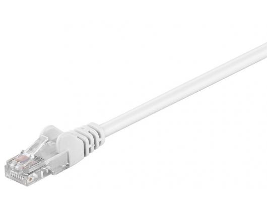 Kabelis Goobay 68501 CAT 5e patch cable, U/UTP, white, 1 m
