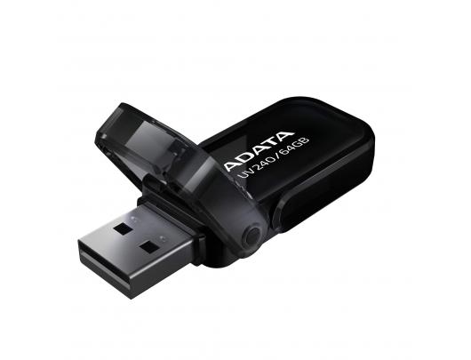 USB raktas ADATA DashDrive UV240 64GB USB 2.0 Black