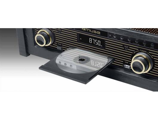 Patefonas Muse Turntable micro system MT-115W USB port, Bluetooth, CD player, Wireless connection, AUX in, FM radio,