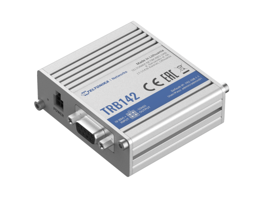 Maršrutizatorius Teltonika TRB142 LTE RS232 Gateway, LTE Cat 1 up to 10 Mbps, ARM Cortex-A7 1.2 GHz CPU