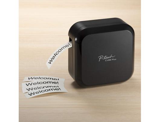 Terminis etikečių spausdintuvas Brother Label Printer P-touch CUBE Plus PT-P710BT Mono, Thermal, Label Printer, Wi-Fi, Black