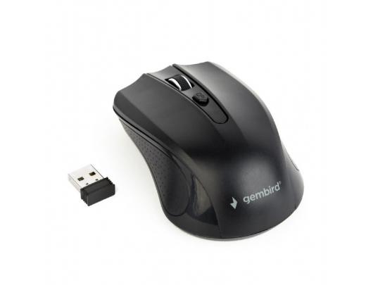 Belaidė pelė Gembird Mouse MUSW-4B-04 Standard, No, Black, Wireless, No,