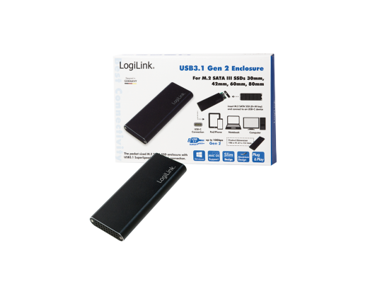 SSD disko dėžutė Logilink External SSD Enclosure UA0314