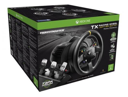 Žaidimų vairas Thrustmaster TX RW Leather Edition racer, wireless rechar mouse