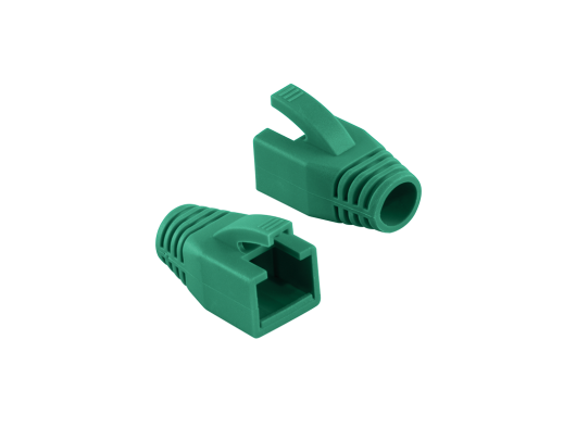 Kabelis Logilink Modular RJ45 Plug Cable Boot 8mm green, 50pcs
