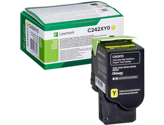 Toneris Lexmark C242XY0 Extra High Yield me, Yellow