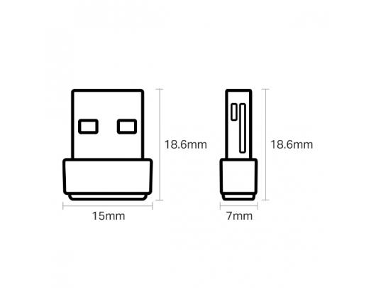 Wifi adapteris TP-LINK Dual Band USB 2.0 Adapter Archer T2U Nano 2.4GHz/5GHz, 802.11ac, 200+433 Mbps