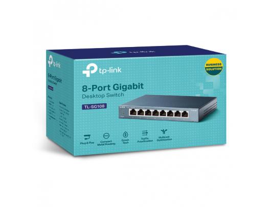 Komutatorius (Switch) TP-LINK TL-SG108 Unmanaged