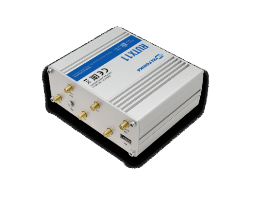 Maršrutizatorius Teltonika Industrial Router 4G LTE Cat6 DualSIM RUTX11 867 Mbit/s, Ethernet LAN (RJ-45) ports 4, 4G, 1, Bluetooth, Antennas: 1x Blue