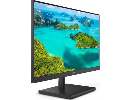 Monitorius Philips LCD 245E1S 23.8", IPS, QHD, 2560 x 1440, 16:9, 4 ms, 250 cd/m², Black