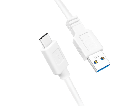 Kabelis Logilink USB 3.2 Gen 1x1 Cable CU0175 1,5 m, White, USB-A Male, USB-C Male