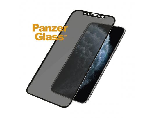 Ekrano apsauga PanzerGlass P2664 Apple, iPhone X/Xs/11 Pro, grūdintas stiklas, Juoda, netrukdantis dėklui su privatumo filtru