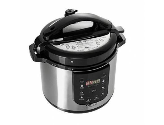 Greitpuodis Camry CR 6409 1500 W, Alluminium pot, 6 L, Number of programs 8, Stainless steel/Black