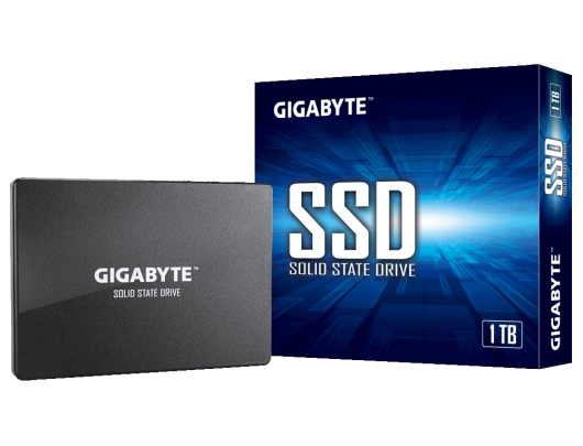 SSD diskas Gigabyte GP-GSTFS31100TNTD 1000 GB, SSD interface SATA, Write speed 500 MB/s, Read speed 550 MB/s